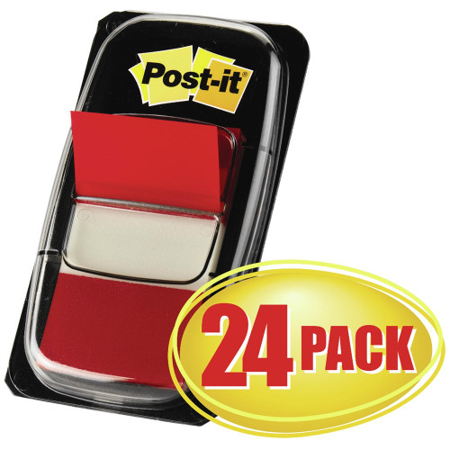 POST-IT FLAG CABINET PACKS 680-1-24CP Red