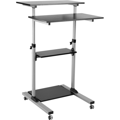 MOBILE COMPUTER CART With Lockable Castors Height Adjustable