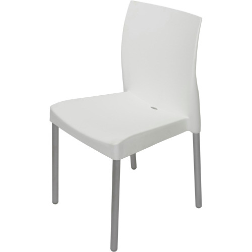 FURNX LEO POLY CHAIR Aluminium Leg White