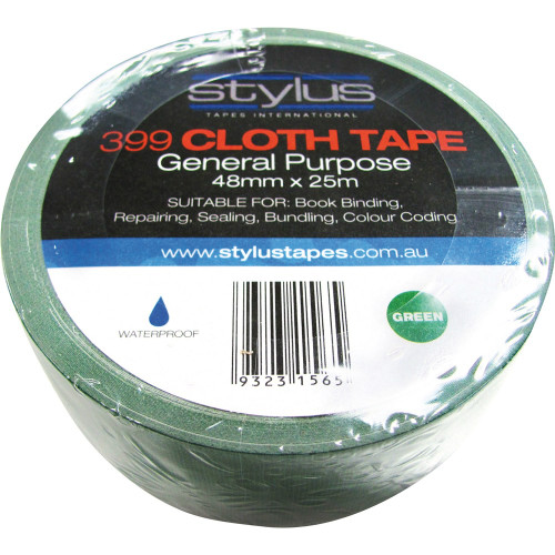 STYLUS 399 CLOTH TAPE Green 48mmx25m