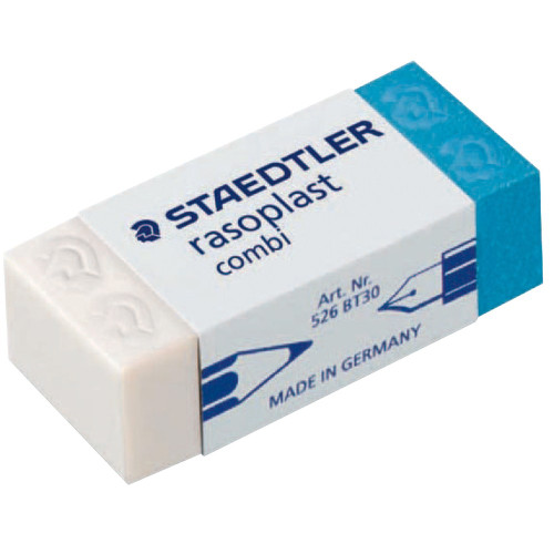 STAEDTLER RASOPLAST ERASERS Combi 43x19x13mm Ink & Pencil