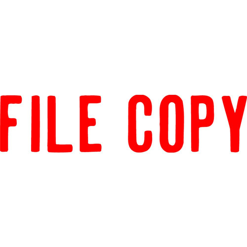 XSTAMPER - 1 COLOUR - TITLES D-F 1071 File Copy Red