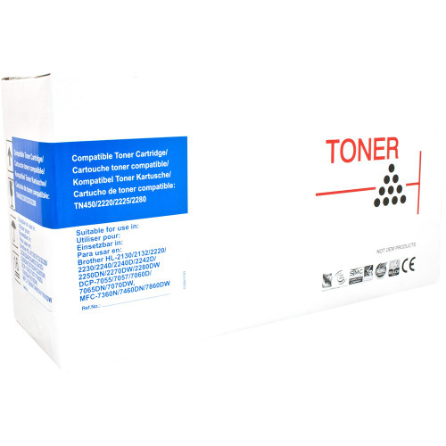 WHITE BOX TONER CARTRIDGES Brother TN2250 Compatible WBBN2250 (See also MJ-TN2250)