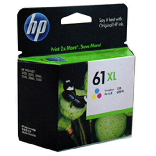 HP 61XL HIGH YIELD TRI-COLOR ORIGINAL INK CARTRIDGE (CH564WA) Suits DeskJet 1050 / 2050