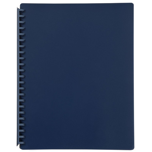 A4 20PG REFILLABLE DISPLAY BOOK - NAVY BLUE