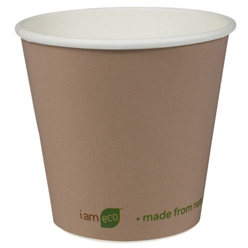 DOUBLE WALL 8OZ I AM ECO CUP - BROWN CARTON OF 500