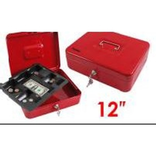 FOSKA CASH BOX 12" METAL- ASST CLOURS