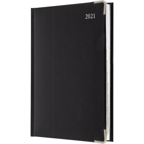 A4 CONTACT BONDED LEATHER BOND DIARY 1 DAY PER PAGE (2024)