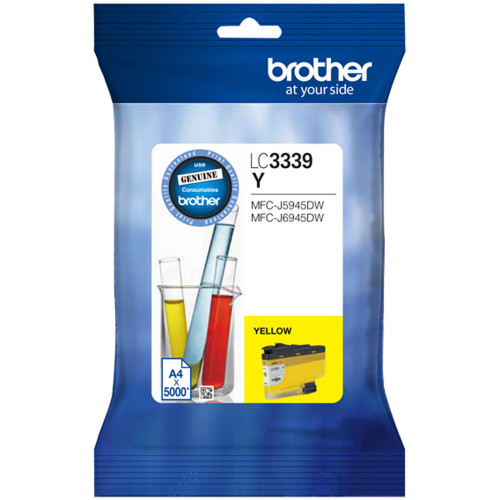 BROTHER INK CARTRIDGE LC-3339XLY High Yield Yellow 5,000 Pages