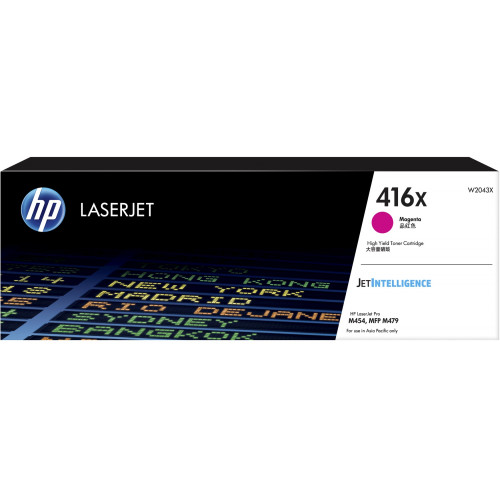 HP 416X ORIGINAL MAGENTA TONER (W2043X) 6K Suits HP Color Laserjet Pro M454 / M479