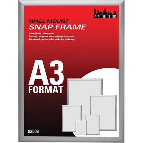 MANHATTAN STANDARD SNAP FRAME A3 SILVER