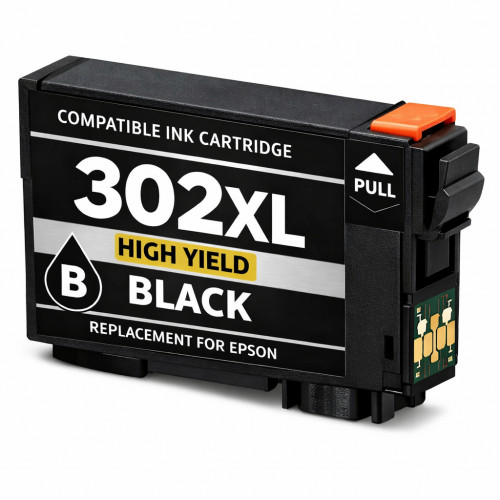 COMPATIBLE EPSON 302XL INK CARTRIDGE HIGH YIELD BLACK