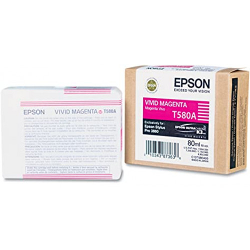 EPSON ULTRACHROME K3 80ML VIVID MAGENTA PIGMENT INK CARTRIDGE Suits Epson Stylus Pro 3800 / 3880