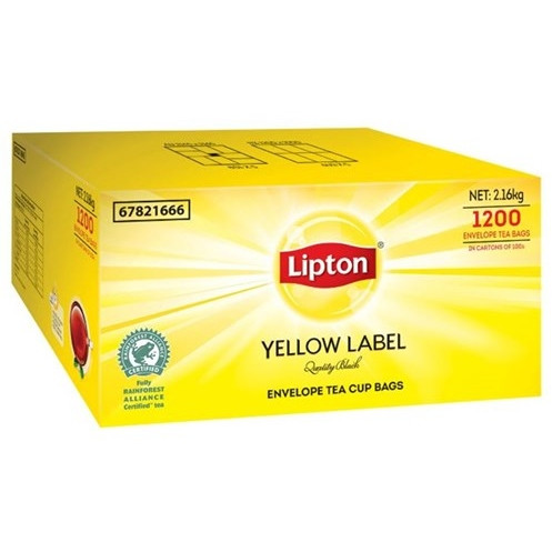 TEABAG CUP YELLOW LABEL LIPTON 1200'S ENVELOPED 67821666
