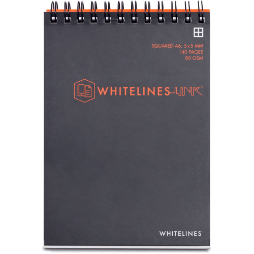 Whitelines Book A6 Spiral 8Mm 140 Page