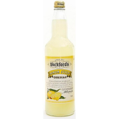 BICKFORDS CORDIAL LEMON 750ML