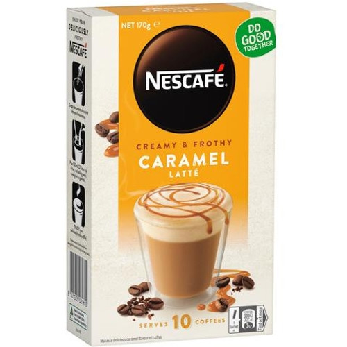 NESCAFE CARAMEL COFFEE MIXES 10PK