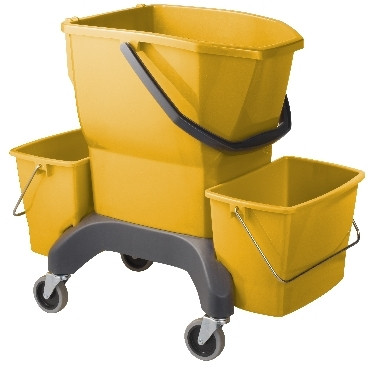 Oates Ezy Ergo 25Lt Yellow Mop Bucket With Twin Detachable Buckets