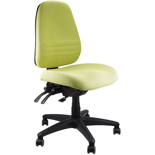 ENDEAVOUR 103 FULLY ERGONOMIC CHAIR LIME GREEN OLIVE FABRIC NO ARMS