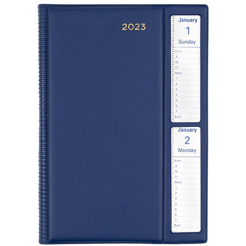 Collins Belmont Pocket Diary 2 Days To A Page A5 Window Navy (2024)