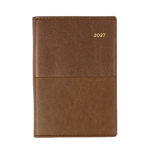 Collins Vanessa Diary Week To View B7R Tan (Pre-Order Now for 2027)