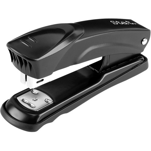 STAT STAPLER Half Strip Metal Black ** See also DEL-0300 **