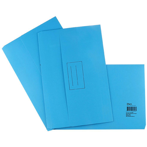 STAT DOCUMENT WALLET FOOLSCAP Manilla Blue