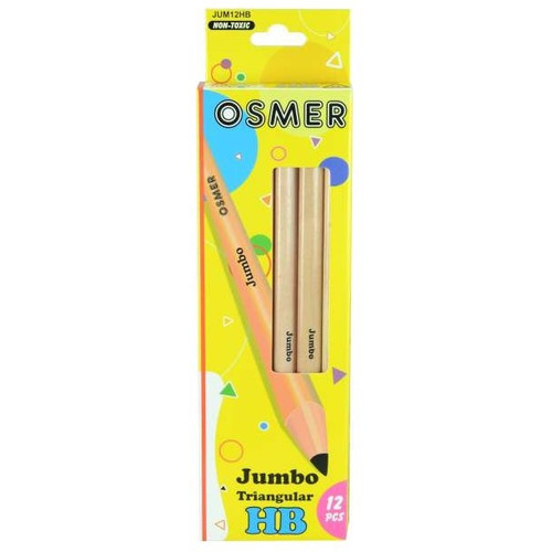 OSMER JUMBO TRIANGULAR HB PENCIL (Box of 12)