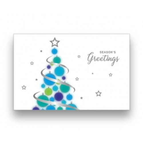 GLOWING TREE CHRISTMAS CARDS TR074 (BOX 50)