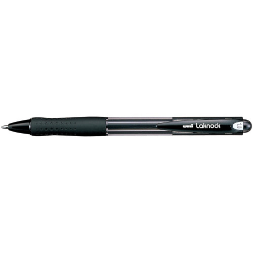 UNIBALL SN100 LAKNOCK RETRACT 1.0 MED BLACK PEN SN100MBK