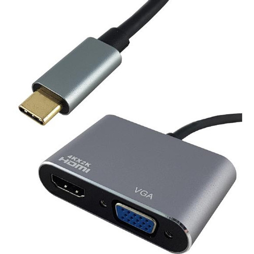 SHINTARO USB-C TO 4K HDMI & 1080P VGA ADAPTER