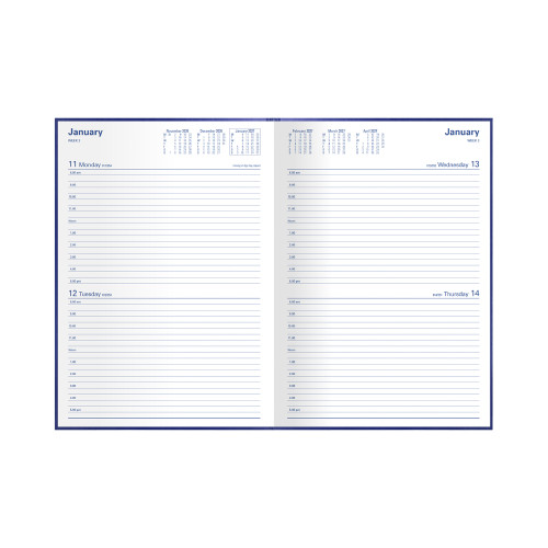 COLLINS KINGSGROVE SERIES DIARIES #241 A4 2 Days To Page 1Hr Appoint. 8am-5pm (Pre-Order Now for 2027) ** ETA 30/9/2026 **