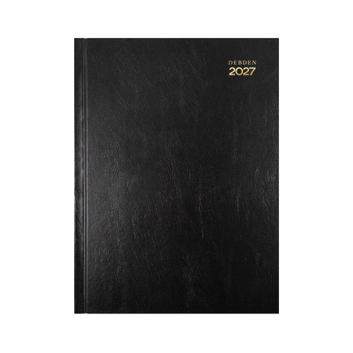 DEBDEN KYOTO DIARY A4 Day to Page 30min Black (Pre-Order Now for 2027) ** ETA 30/9/2026 **