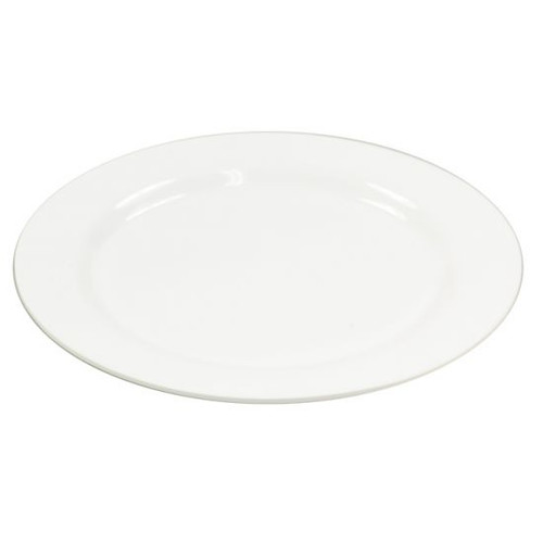White Melamine Round Plate 25cm KM0039