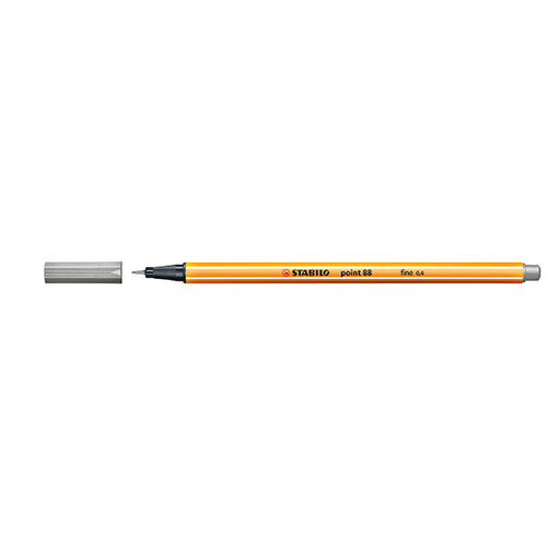 STABILO POINT 88 FINELINER LIGHT GREY (BX10)