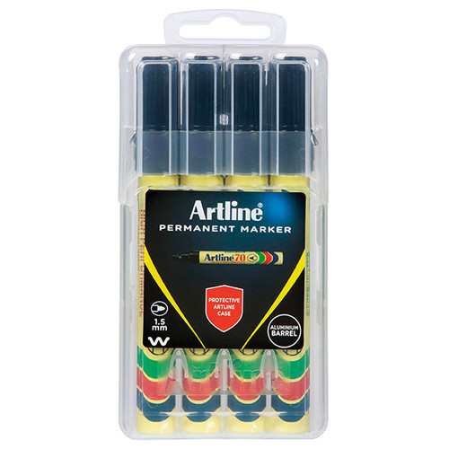 ARTLINE 70 PERMANENT MARKER BLACK 4PK