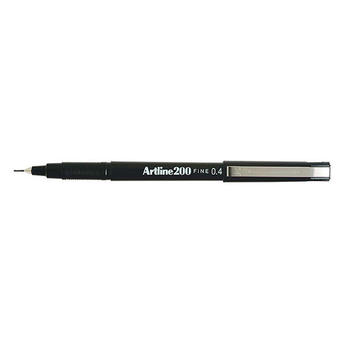 ARTLINE 220 FINELINER PEN 0.2MM BLACK PK4 HS (Pack of 4)