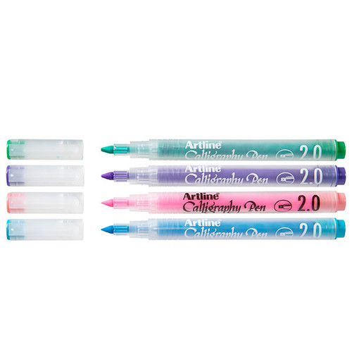 ARTLINE CALLIGRAPHY PASTEL ASSORTED PACK 4 *** While Stocks Last ***