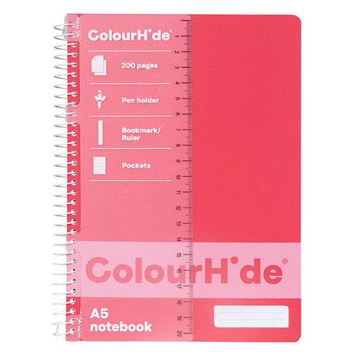 COLOURHIDE NOTEBOOK A5 200PG WATERMELON