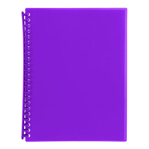 MARBIG REFILLABLE DISPLAY BOOK 20 POCKET PURPLE