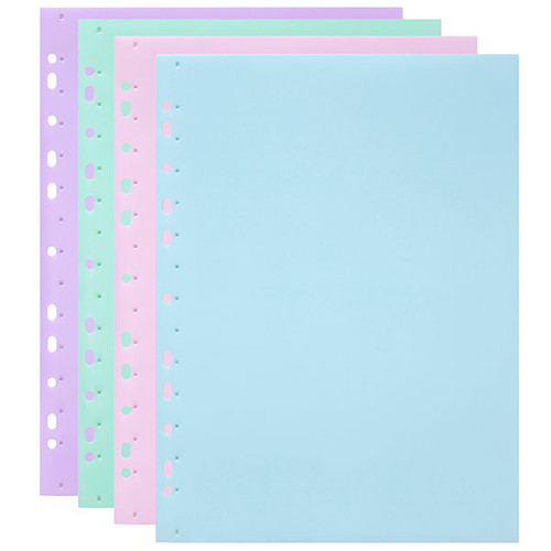 MARBIG SOFT TOUCH BINDER DISPLAY BOOK A4 10 POCKET PASTEL ASSORTED (EACH)
