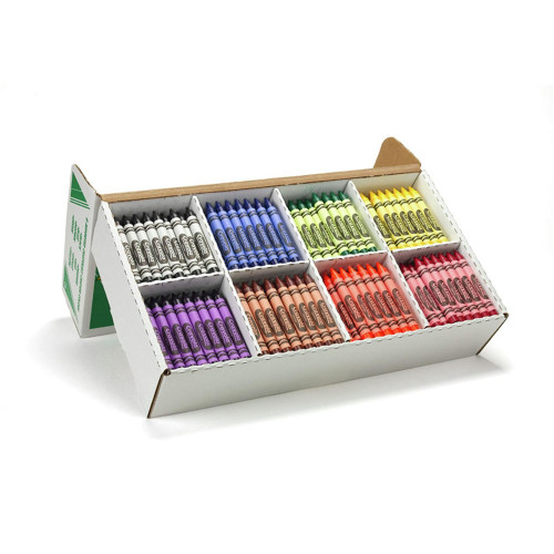 CRAYOLA CRAYONS LARGE 400 Asst Classpack 8 Colors