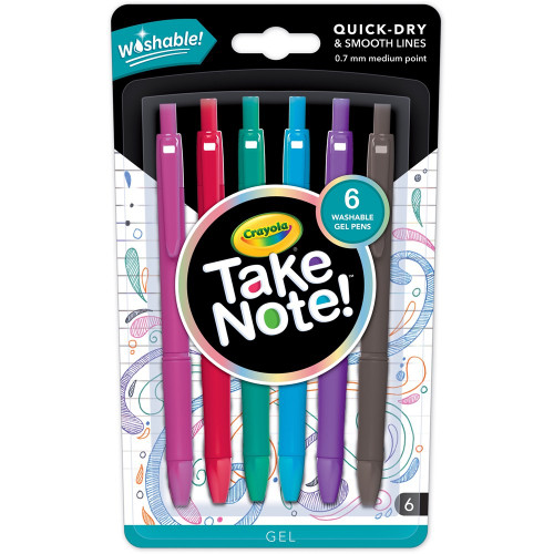 Crayola Washable Gel Pens Pack of 6 
58 650