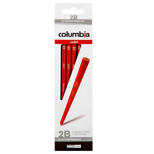 COLUMBIA CADET LEAD PENCIL ROUND 2B PK20