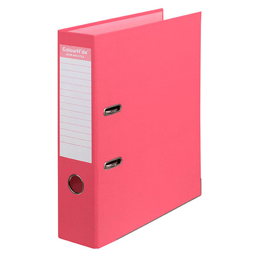 COLOURHIDE LEVER ARCH FILE PE A4 WATERMELON