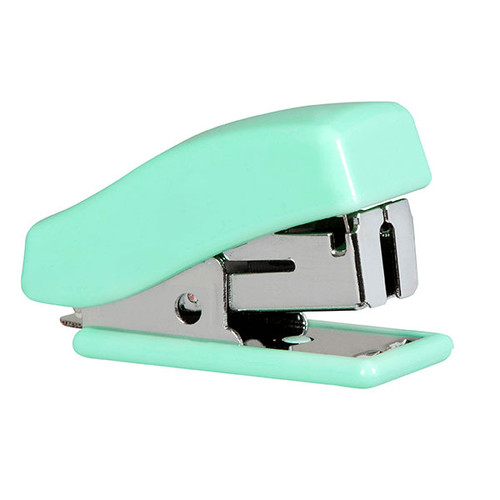 MARBIG MINI STAPLER W/STAPLES PASTEL GREEN