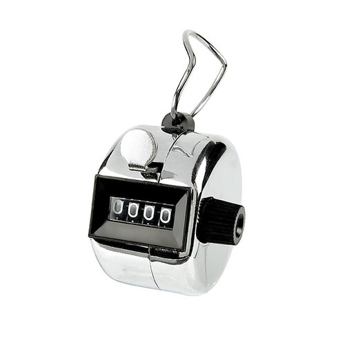 REXEL ID 4 DIGIT HAND TALLY COUNTER SILVER *** While Stocks Last ***