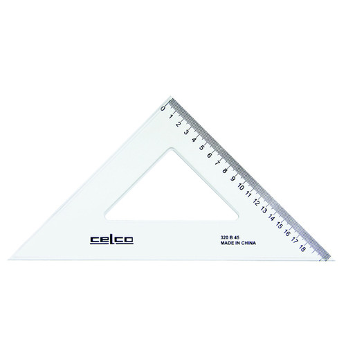 CELCO SET SQUARE 32CM 45DEG HANGSELL