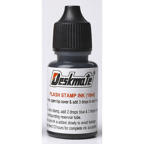 DESKMATE STAMP PAD REFILL INK 30ML BLACK   SK-30-BLK