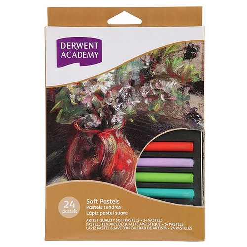 DERWENT ACADEMY SOFT PASTELS 24 PACK ** ETA 22/10/2026 **